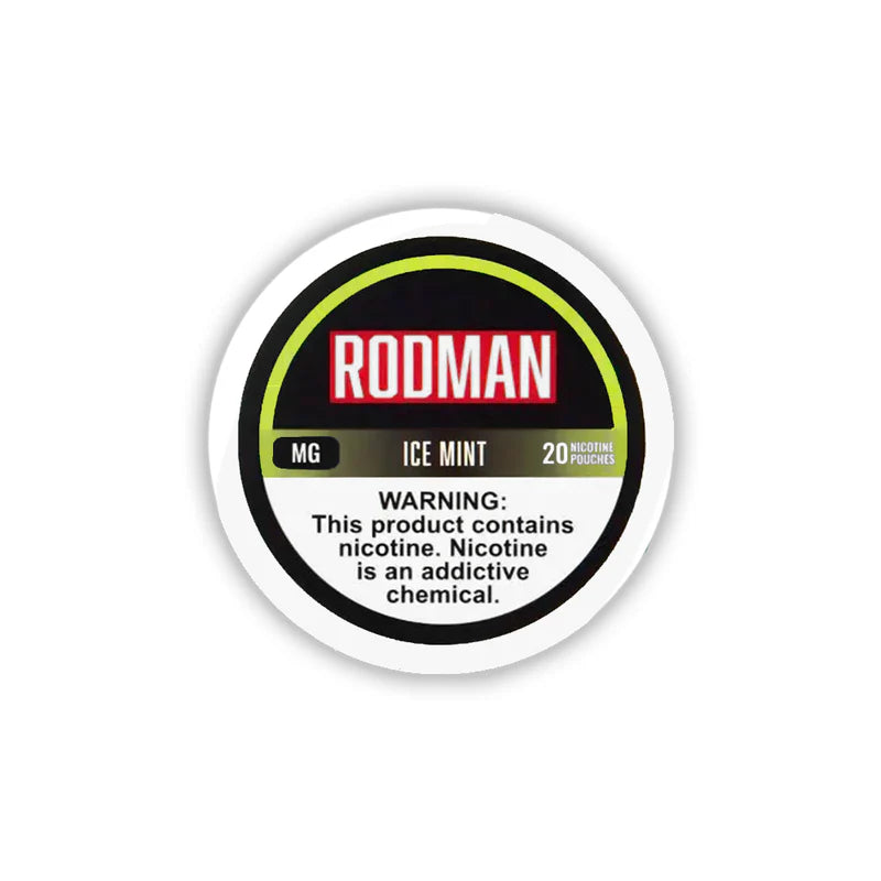 Rodman Nicotine Pouches (20ct Can)(5-Can Pack) | Ice Mint