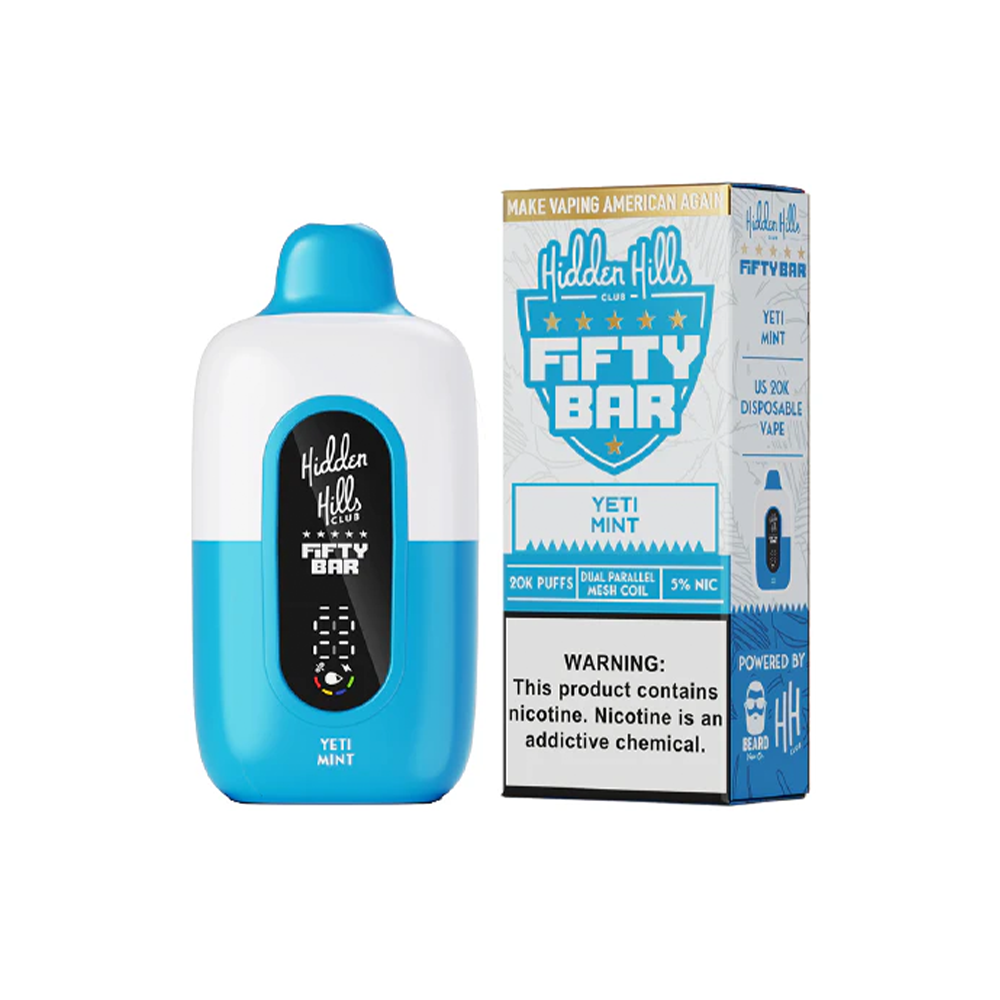 Fifty Bar 20K Hidden Hills Disposable Yeti Mint