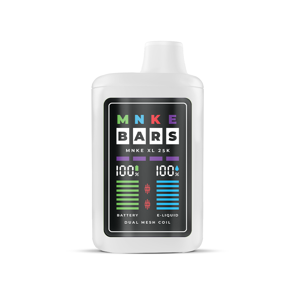 MNKE Bars XL ZERO Disposable 25000 Puffs White Gummy