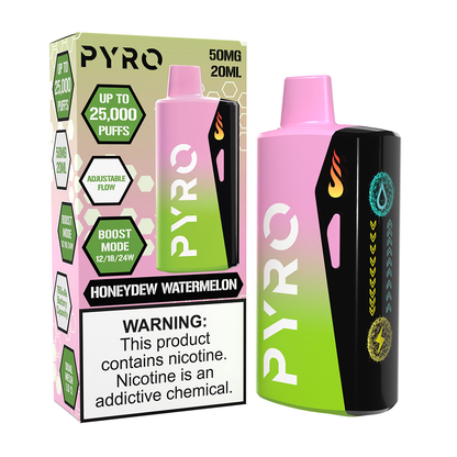 Pyro Boost Disposable - Honeydew Watermelon with packaging