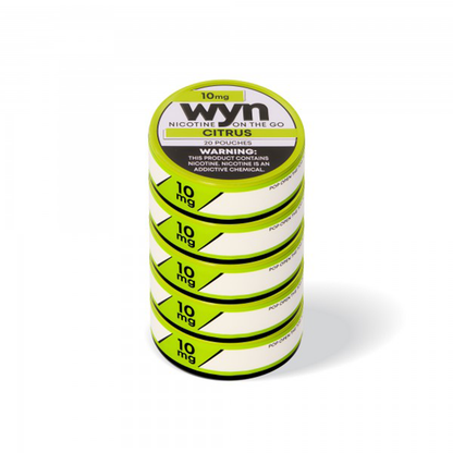 WYN Nicotine Pouches (20ct Can)(5-Can Pack) - Citrus