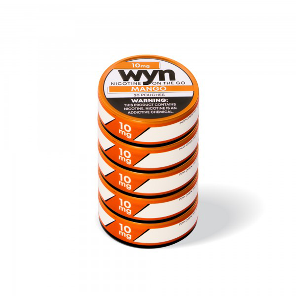 WYN Nicotine Pouches (20ct Can)(5-Can Pack) - Mango