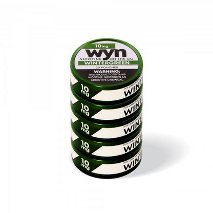 WYN Nicotine Pouches (20ct Can)(5-Can Pack) - Wintergreen