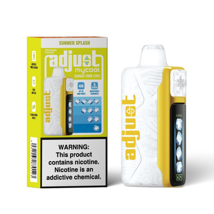 Adjust MyCool Disposable 20mL 50mg 40000 Puffs Summer Splash with packaging