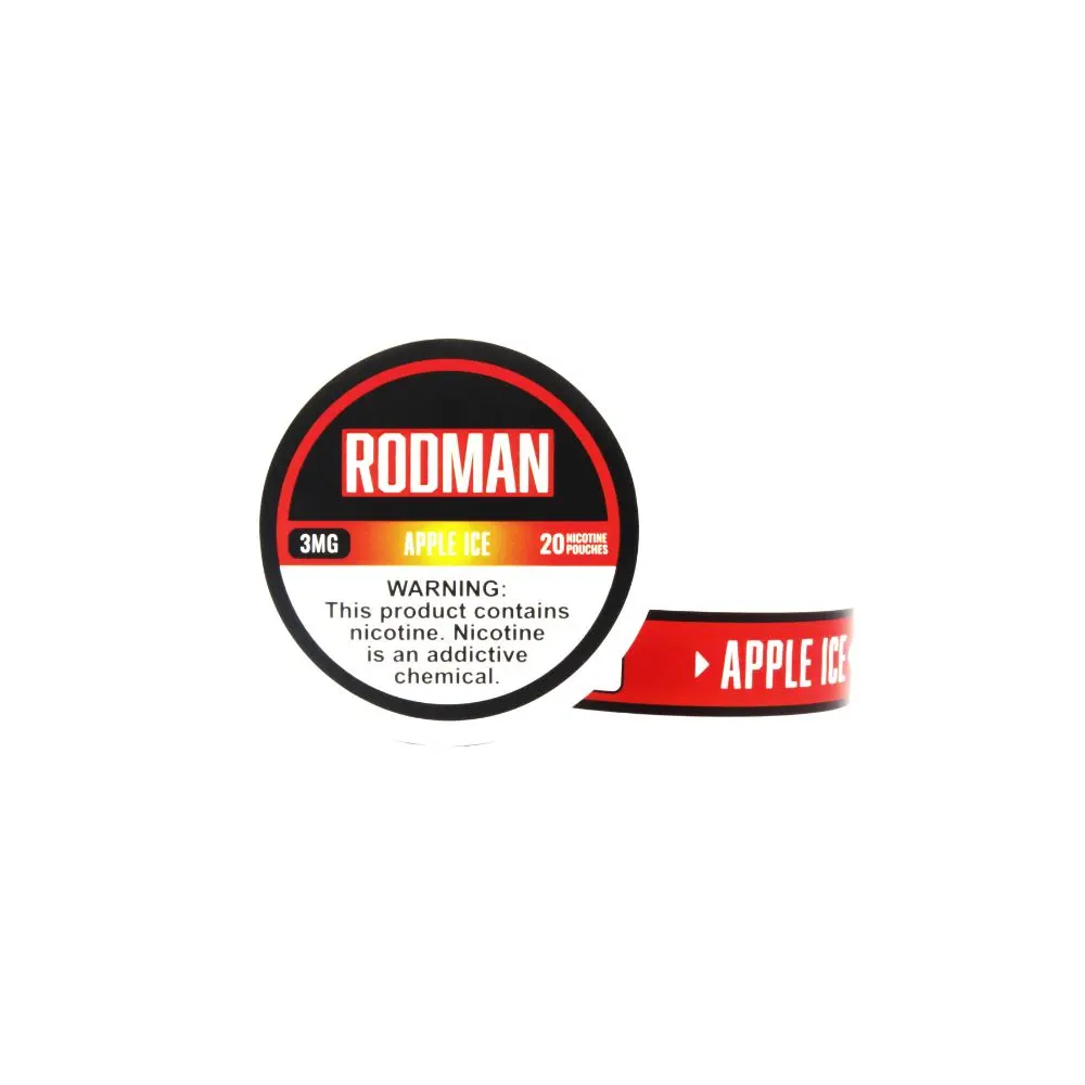 Rodman Nicotine Pouches (20ct Can)(5-Can Pack) | Apple Ice