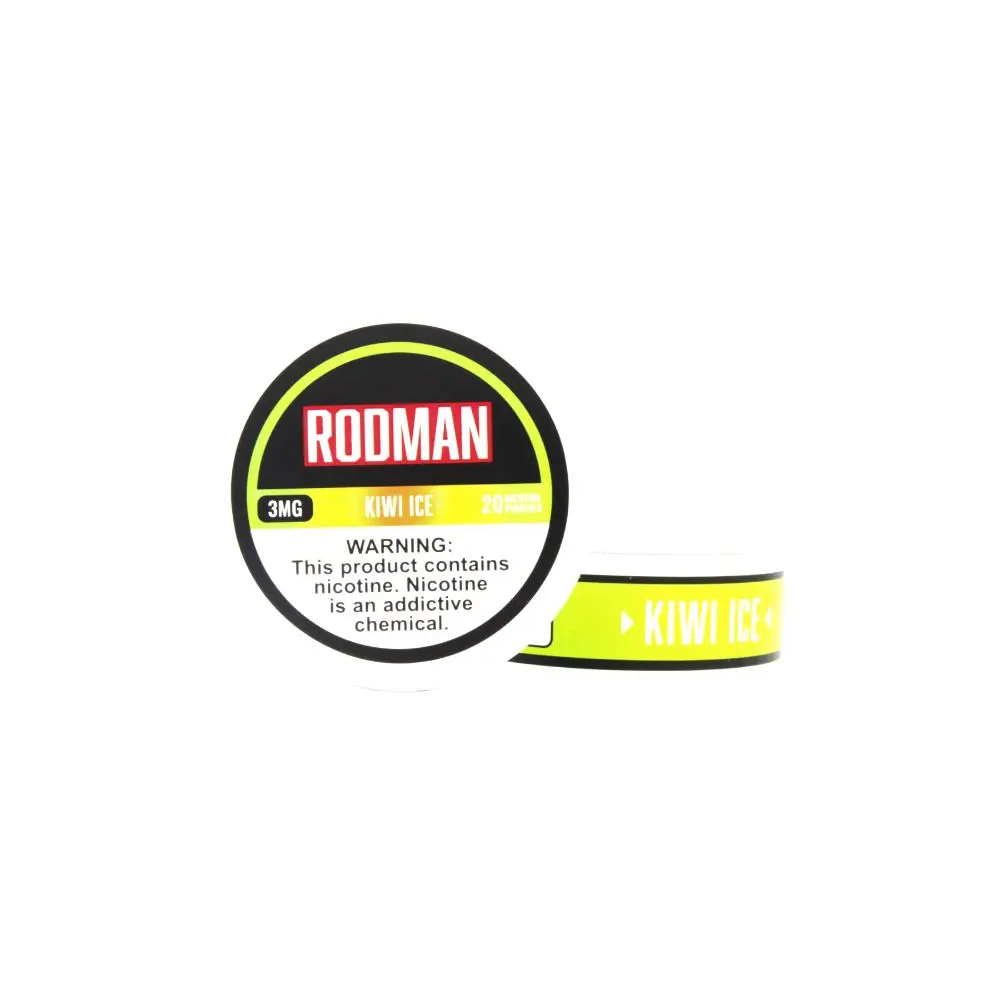 Rodman Nicotine Pouches (20ct Can)(5-Can Pack) | Kiwi Ice