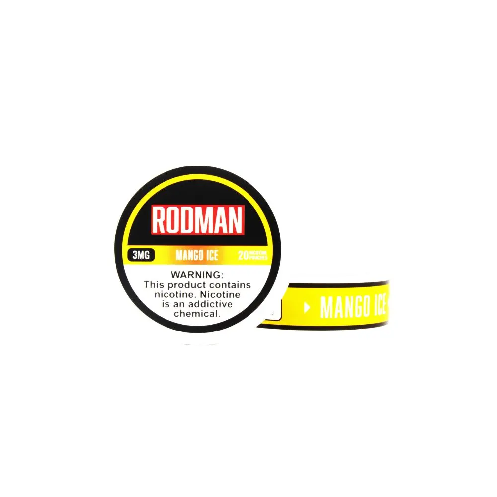 Rodman Nicotine Pouches (20ct Can)(5-Can Pack) | Mango Ice