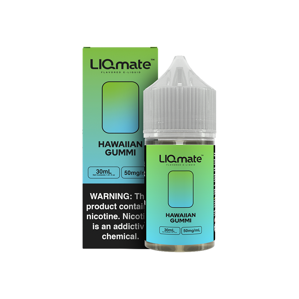 7Daze Liqmate Hawaiian Gummi Nic Salt Vape Liquid 30mL 50mg bottle with packaging