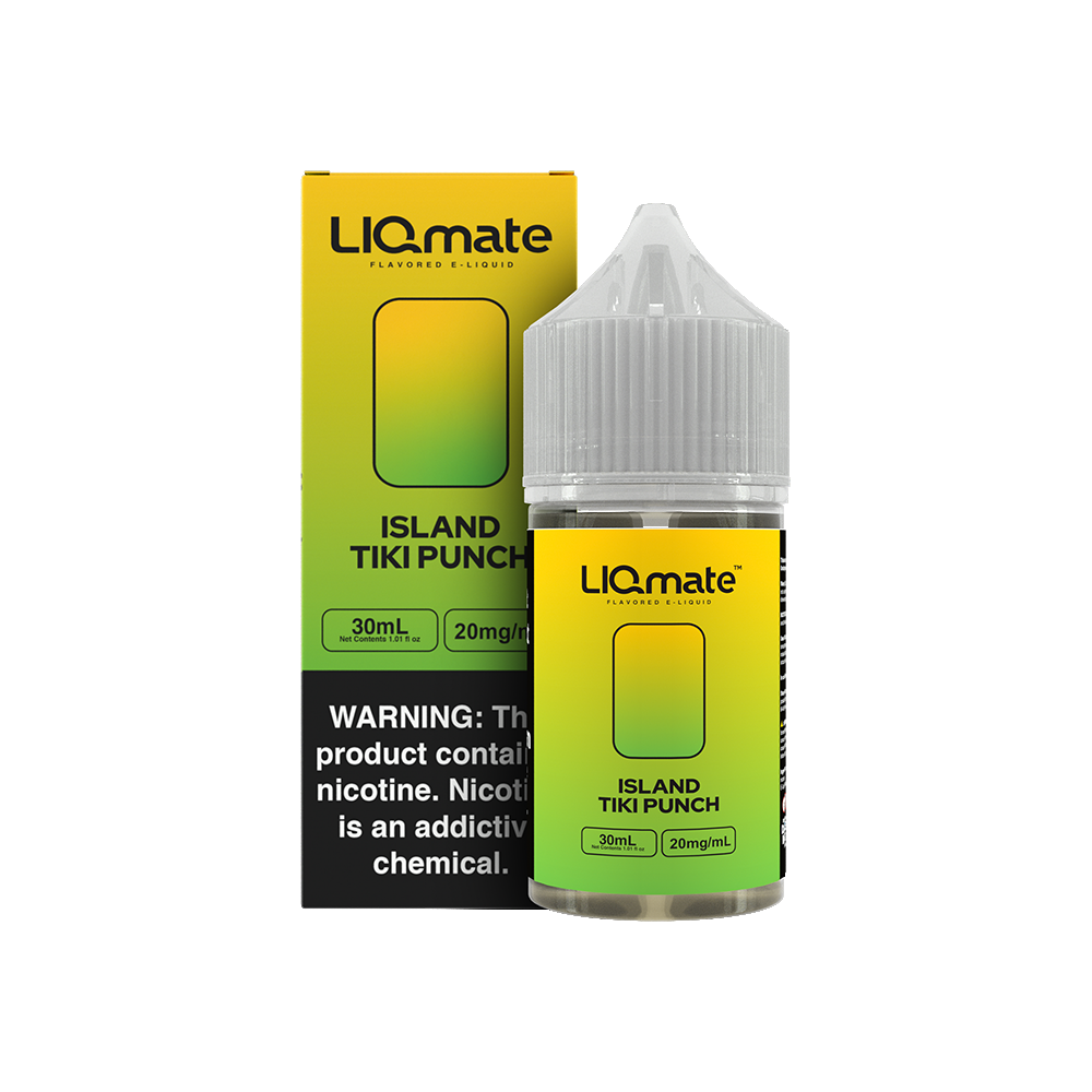 7Daze Liqmate Island Tiki Punch Nic Salt Vape Liquid 30mL 20mg bottle with packaging