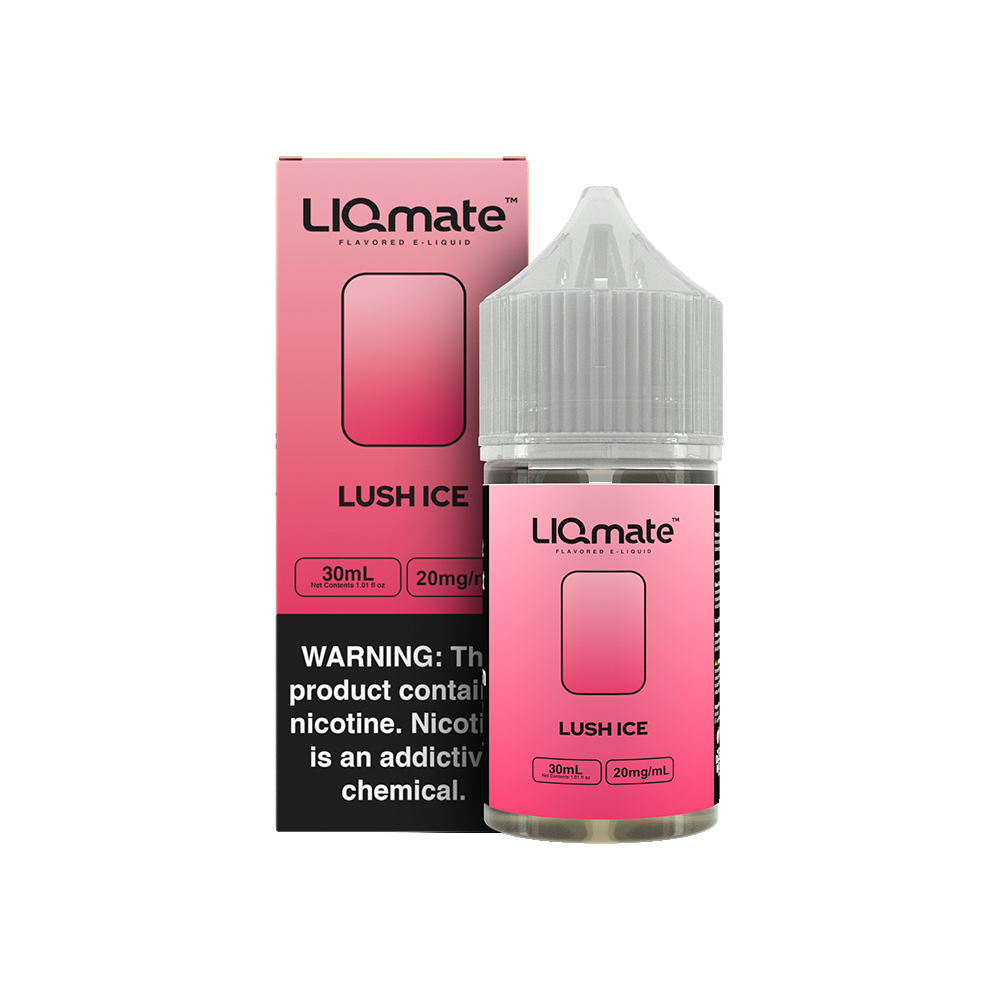 7Daze Liqmate Lush Ice Nic Salt Vape Liquid 30mL 20mg bottle with packaging 