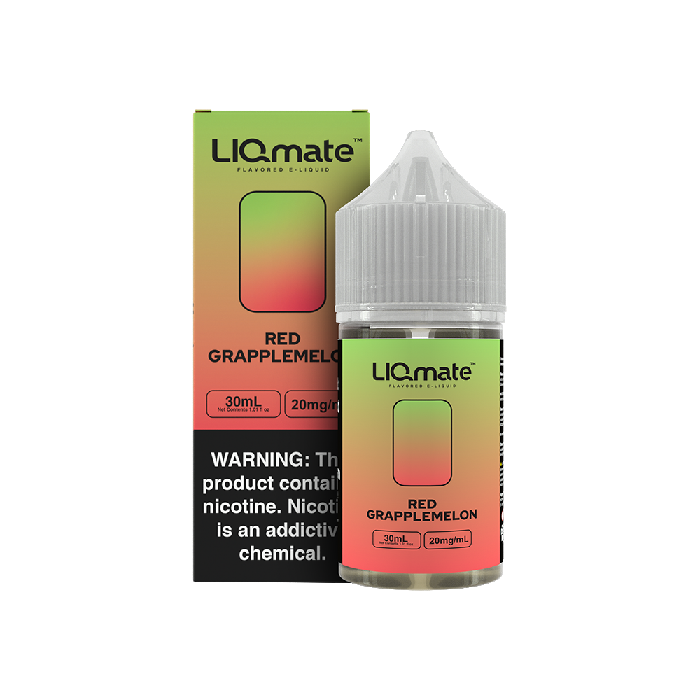 7Daze Liqmate Red Grapplemelon Nic Salt Vape Liquid 30mL 20mg bottle with packaging