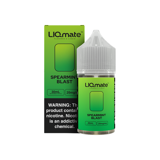 7Daze Liqmate Spearmint Blast Nic Salt Vape Liquid 30mL 20mg bottle with packaging