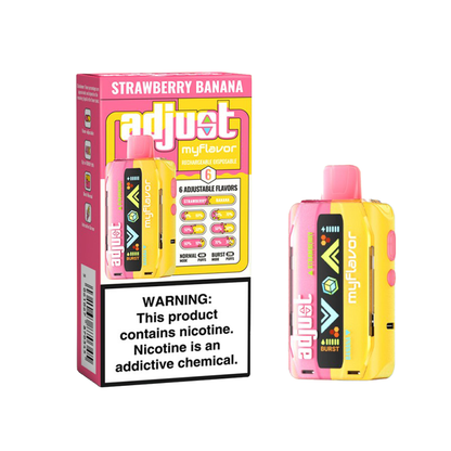 Adjust MyCool Disposable 20mL 50mg 40000 Puffs Strawberry Banana with packaging