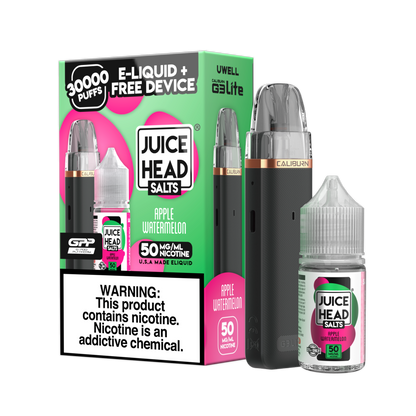 Juice Head Uwell Caliburn G3 Lite Collab Bundle Apple Watermelon with packaging