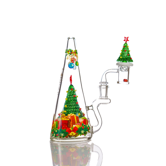 MKGlass TX95 Toxic 8″ Christmas Tree Cone Rig