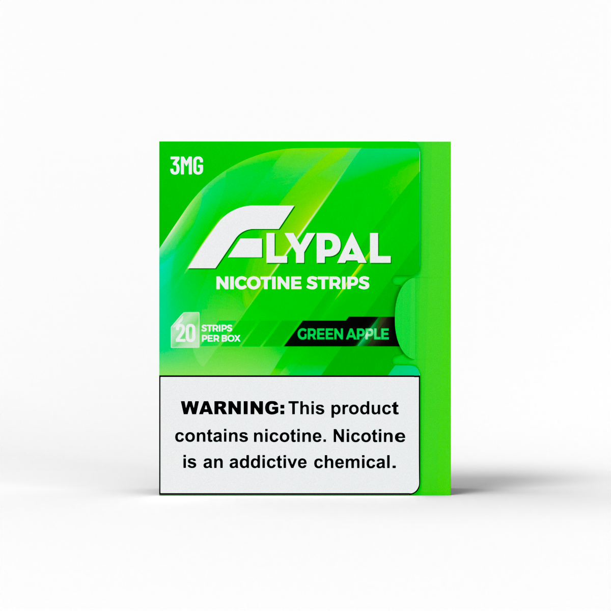 Flypal Nicotine Strips (20ct Boxes) (5-Can Pack) Green Apple