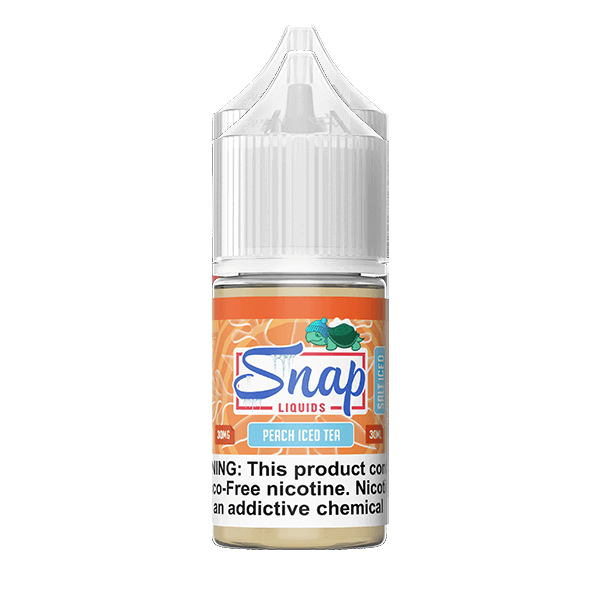 Peach Iced Tea Iced by Snap Liquids Salt Series 30mL Bottle