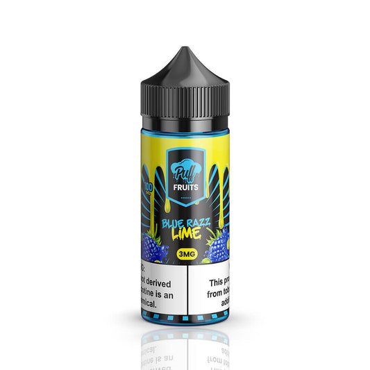 Blue Razz Lime by Puff Fruits Series 100mL Bottle