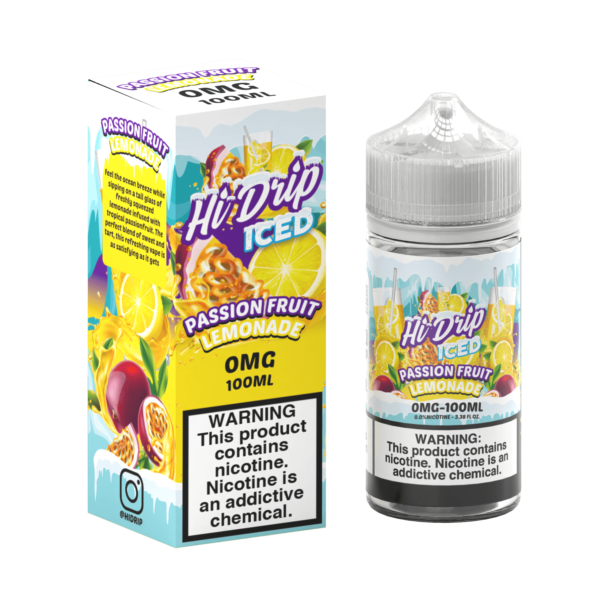 Passionfruit Fruit Lemonade ICED by Hi-Drip Series 100mL | Puffin Vape ...