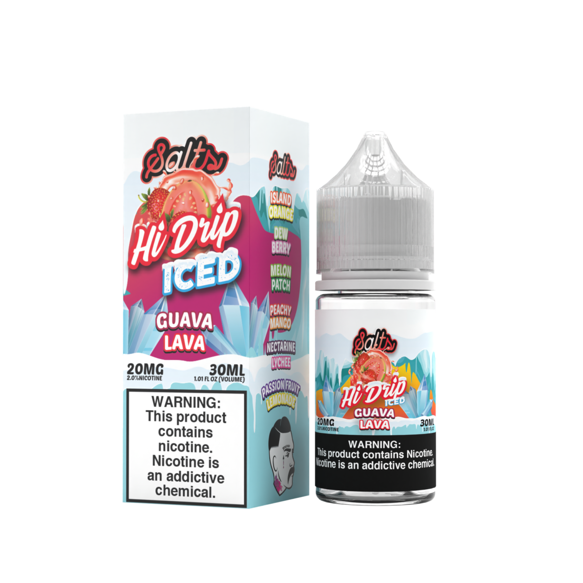 Guava Lava Iced by Hi-Drip Salts Series 30mL with Packaging