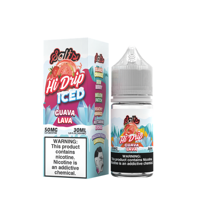 Guava Lava Iced by Hi-Drip Salts Series 30mL with Packaging