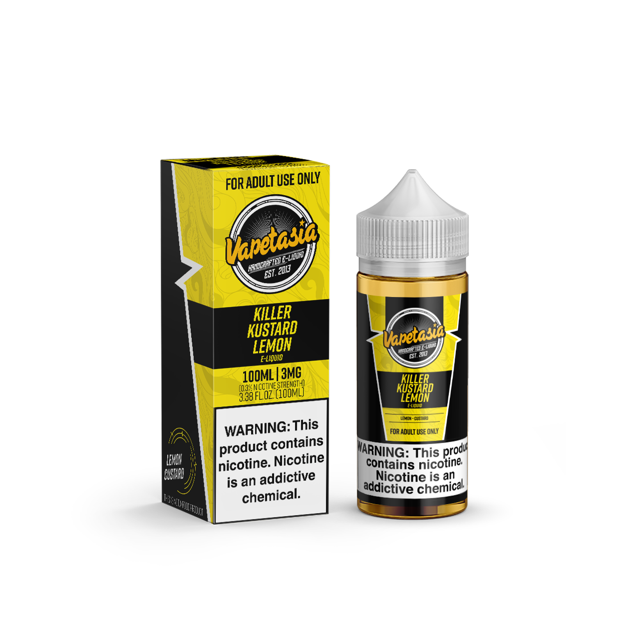 Killer Kustard by Vapetasia Series 100mL Lemon with Packaging