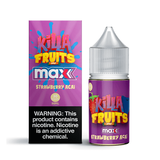 Strawberry Acai by Killa Fruits Max TFN Salts Series 30mL with Packaging