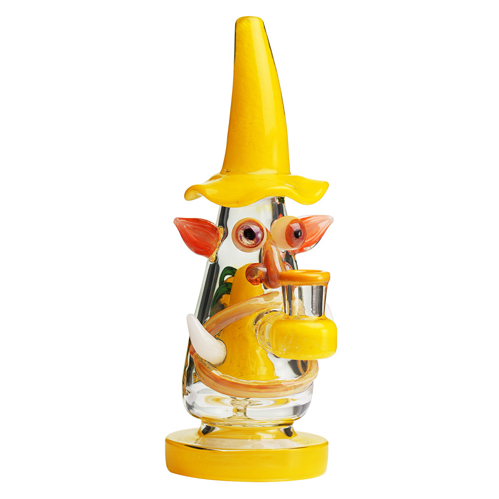 Lookah 9″ Mini Wizard Glass Dab Rig (WPC1204) Yellow