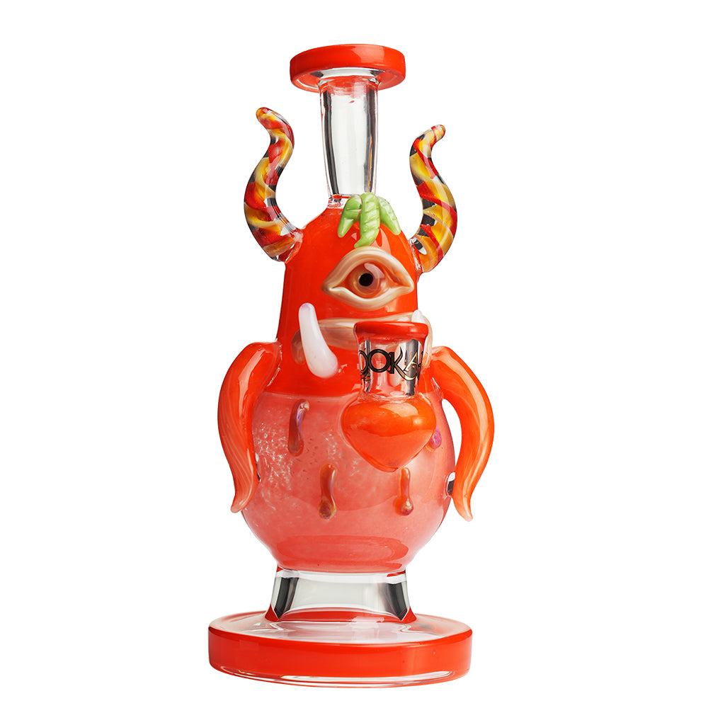 Lookah 8″ Mini One-eyed Big-bellied Monster Bong (WPC1205) Orange