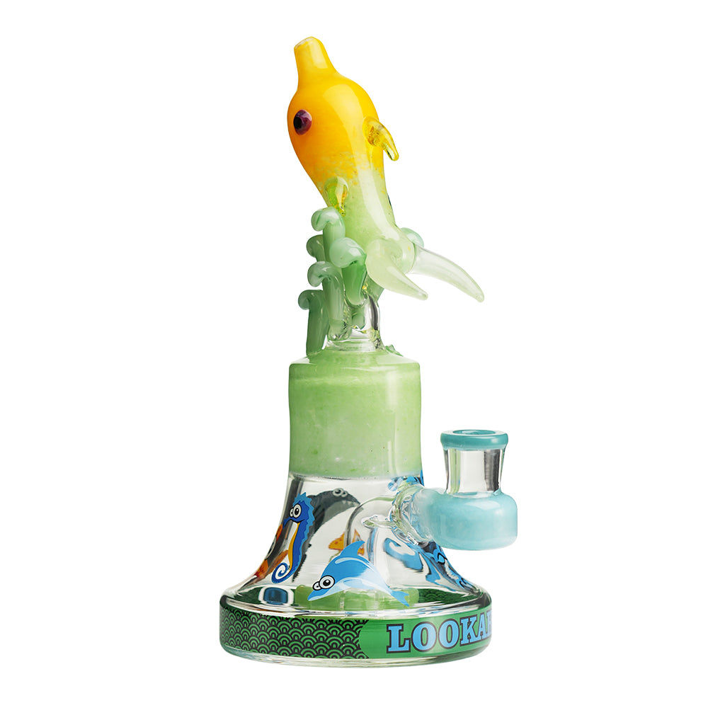 Lookah 9″ Cool Oceans World Artistic Dab Rig (WPC1206) Yellow