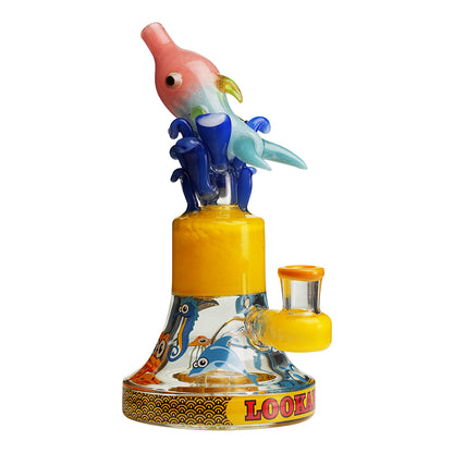 Lookah 9″ Cool Oceans World Artistic Dab Rig (WPC1206) Whatet Blue