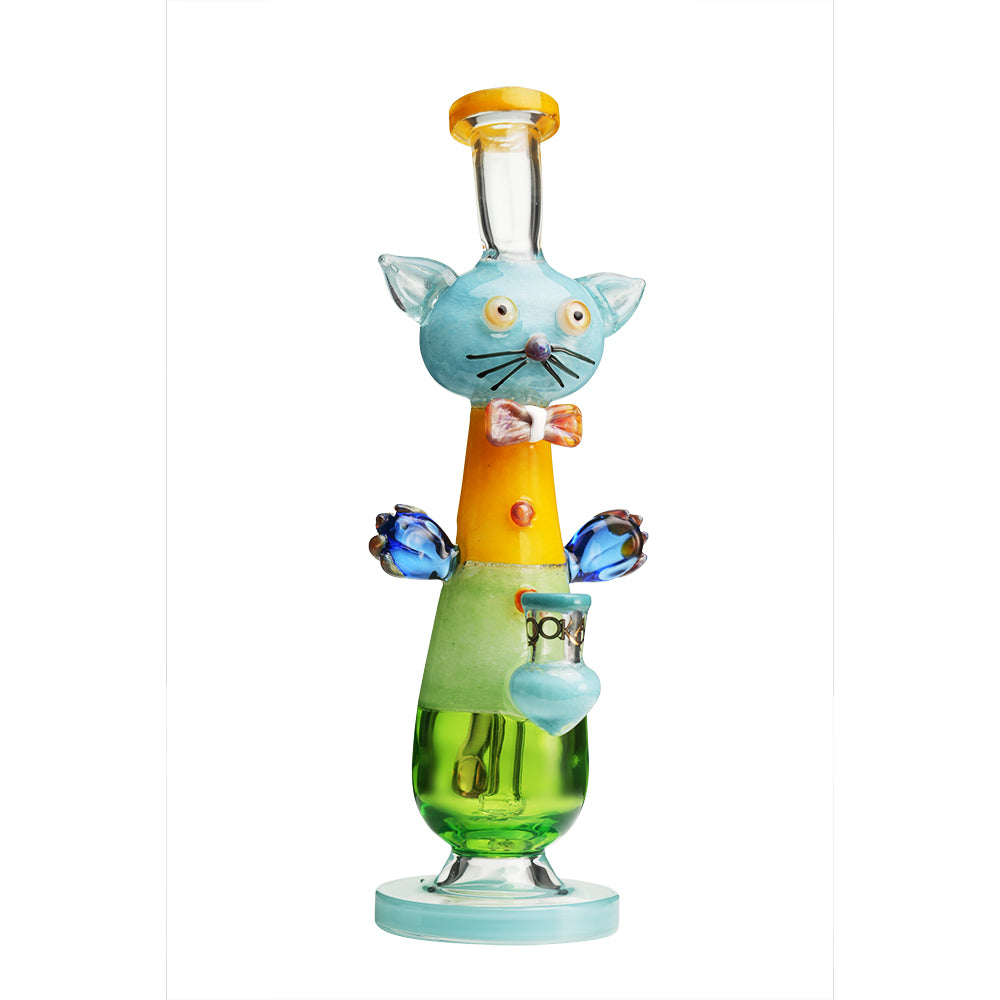 Lookah 12″ Cute Cat Gentleman Bong (WPC1207) Whatet Blue