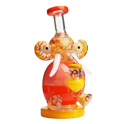 Lookah 9″ Mini Multicolored Elephant Dab Rig (WPC1209) Orange