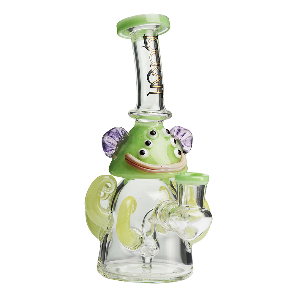 Lookah 10” Mini Cute Six Eyes Clown Octopus Dab Rig (WPC1213) Green