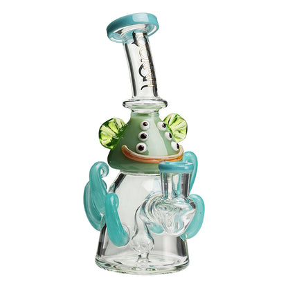 Lookah 10” Mini Cute Six Eyes Clown Octopus Dab Rig (WPC1213) Whatet Blue