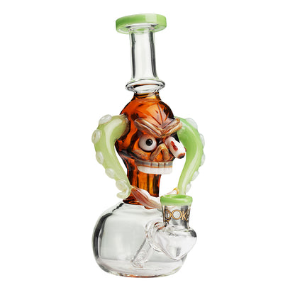 Lookah 10” Mini Cool Excitement Skull Dab Rig (WPC1214) Green