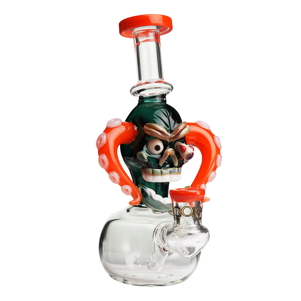 Lookah 10” Mini Cool Excitement Skull Dab Rig (WPC1214) Orange