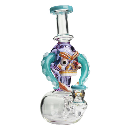 Lookah 10” Mini Cool Excitement Skull Dab Rig (WPC1214) Whatet Blue