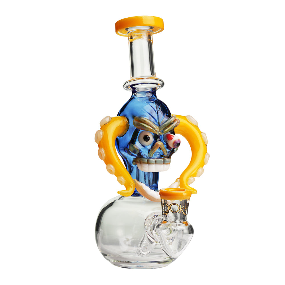 Lookah 10” Mini Cool Excitement Skull Dab Rig (WPC1214) Yellow