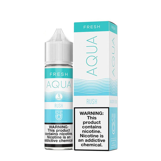 Aqua Rush SubOhm Vape Liquid 100mL with packaging