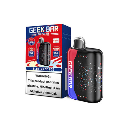 Geek Bar Pulse X Disposable patriot edition blue razz ice with packaging