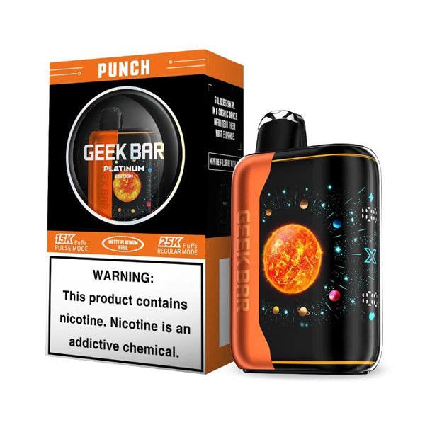 Geek Bar Pulse X Disposable punch with packaging