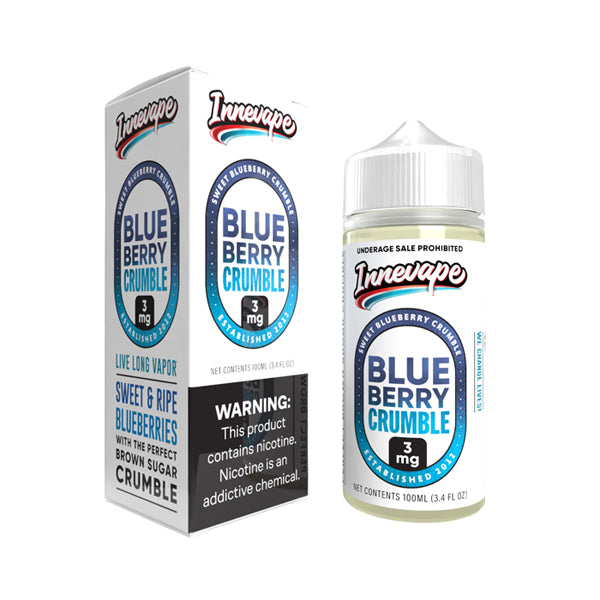 Innevape Blueberry Crumble SubOhm Vape Liquid 100mL with packaging