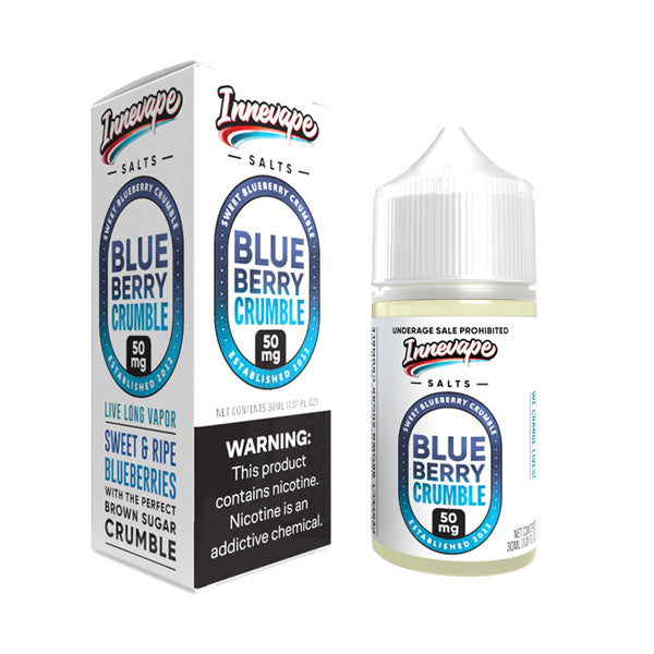 Innevape Blueberry Crumble Nic Salt Vape Liquid 30mL with packaging