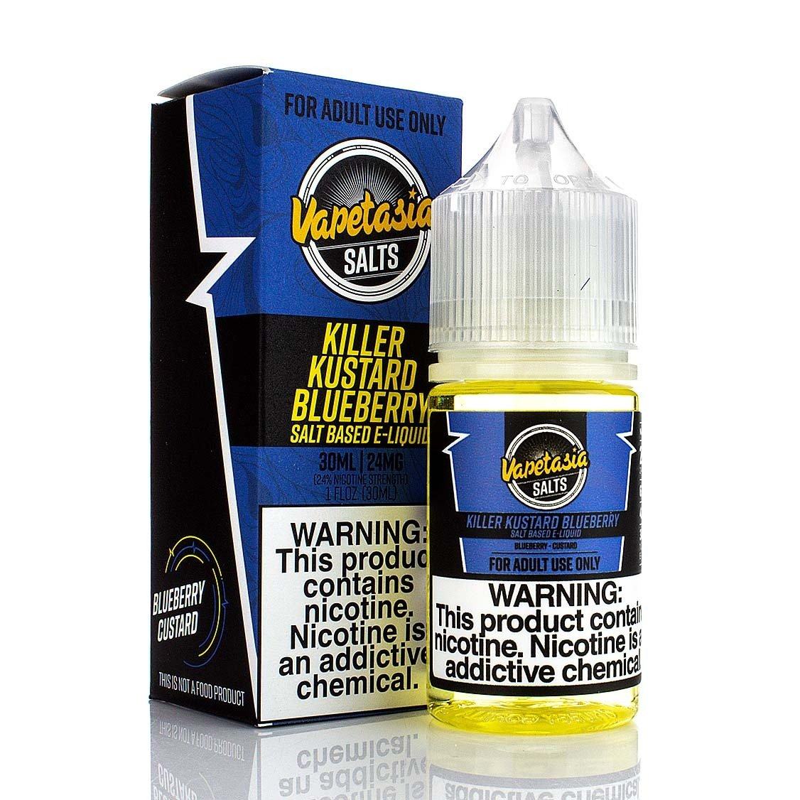 Killer Kustard Blueberry by Vapetasia Salts Series 30mL with Packaging