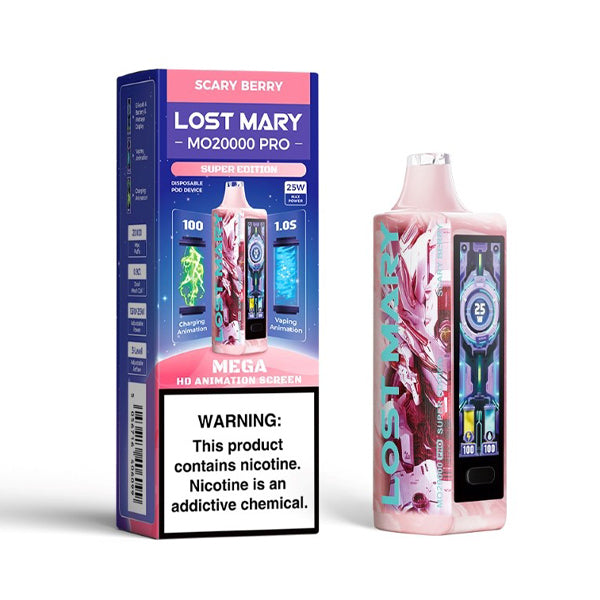 Lost Mary MO20000 Pro Disposable scary berry with packaging