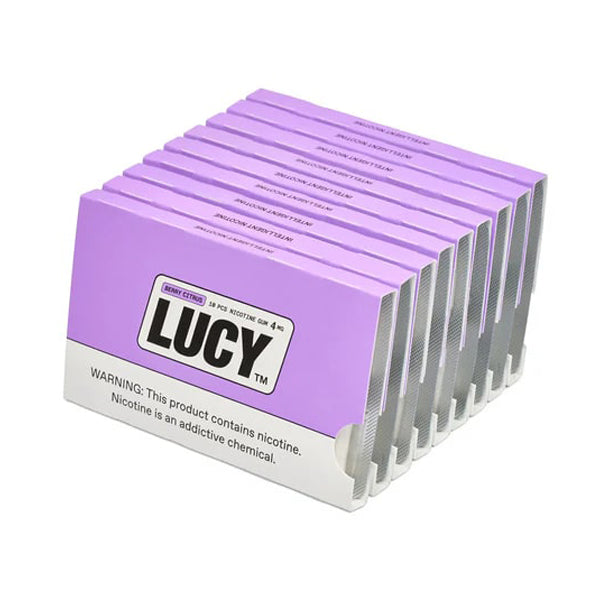 Lucy Nicotine Gum (10-Piece Blister Pack) berry citrus