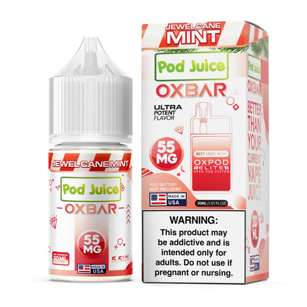 Oxbar Pod Juice Edition - Jewel Cane Mint - 30mL Salts with packaging