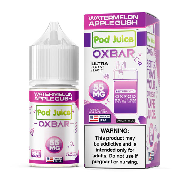 Oxbar Pod Juice Edition - Watermelon Applegush - 30mL Salts with packaging