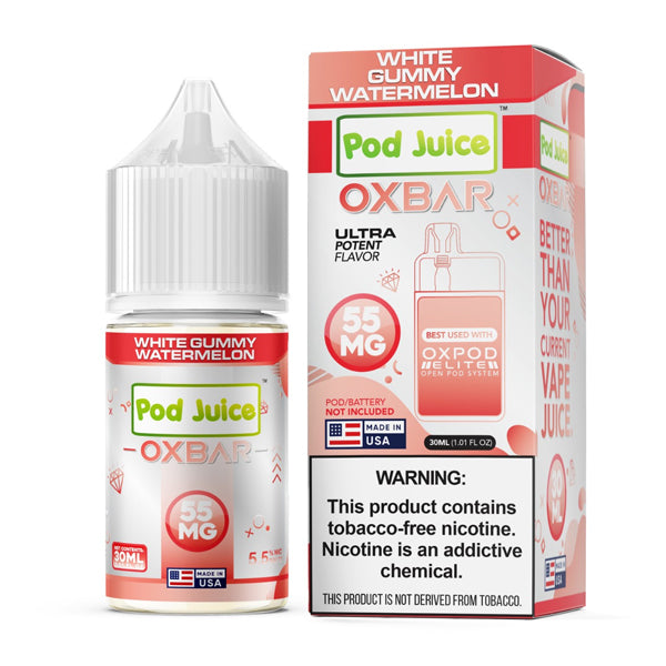 Oxbar Pod Juice Edition - White Gummy Watermelon - 30mL Salts with packaging